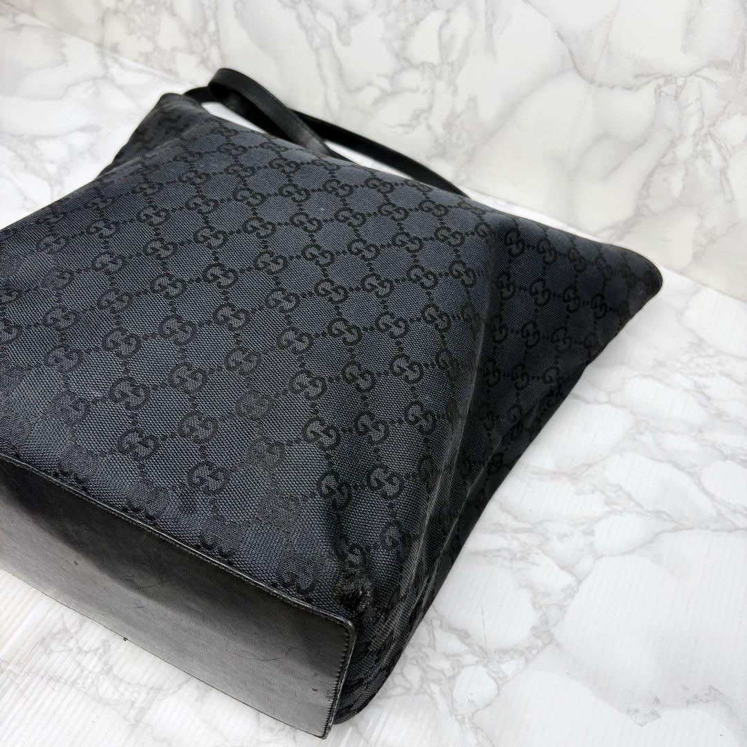 01 GUCCI トートバッグ ハンドバッグ 肩掛け GGキャンバス 黒 bd3 01 GUCCI トートバッグ ハンドバッグ 肩掛け GGキャンバス 黒