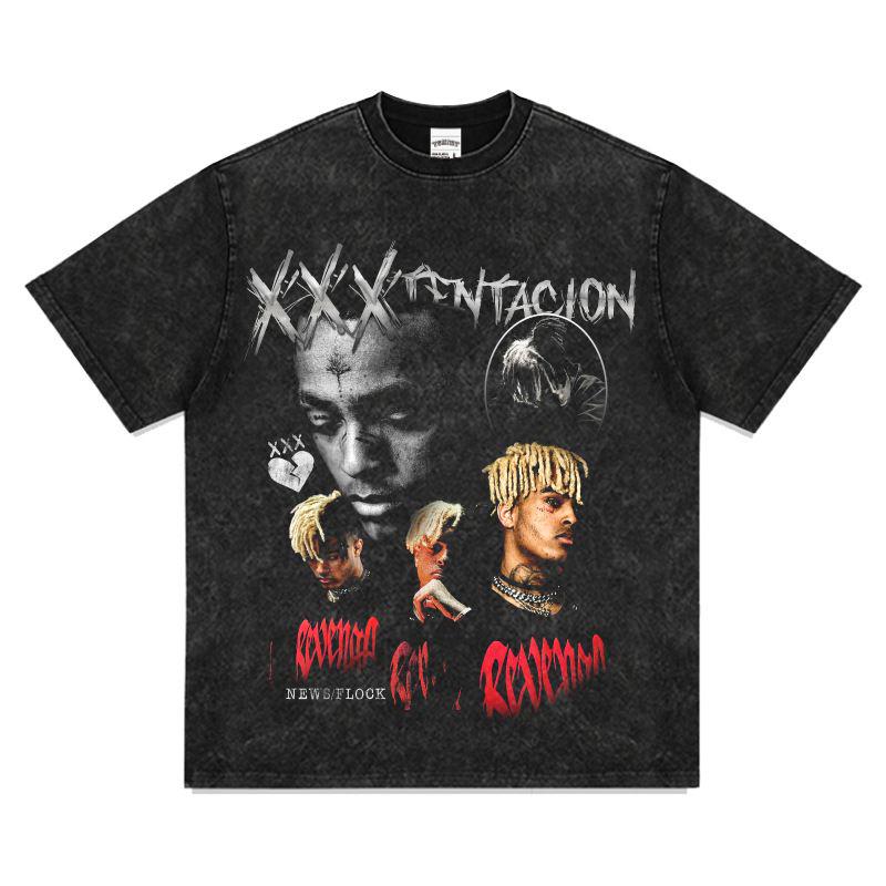 一番の テンタシオン ラップT XXXTENTACION Tシャツ M ヴィンテージ加工 トップス