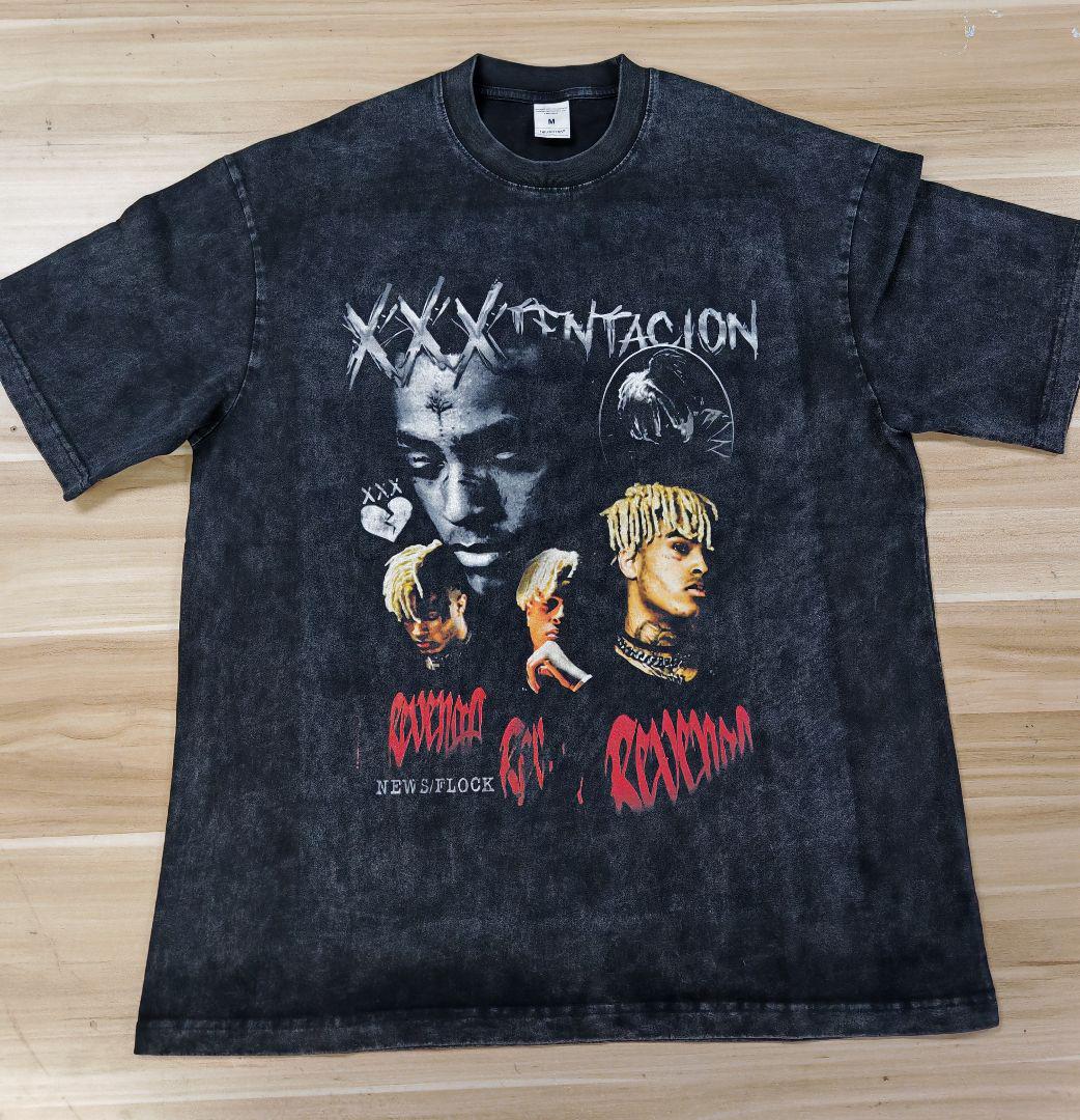 【使い勝手の良い】 XXXTENTACION M ヴィンテージ加工 Tシャツ テンタシオン ラップT トップス