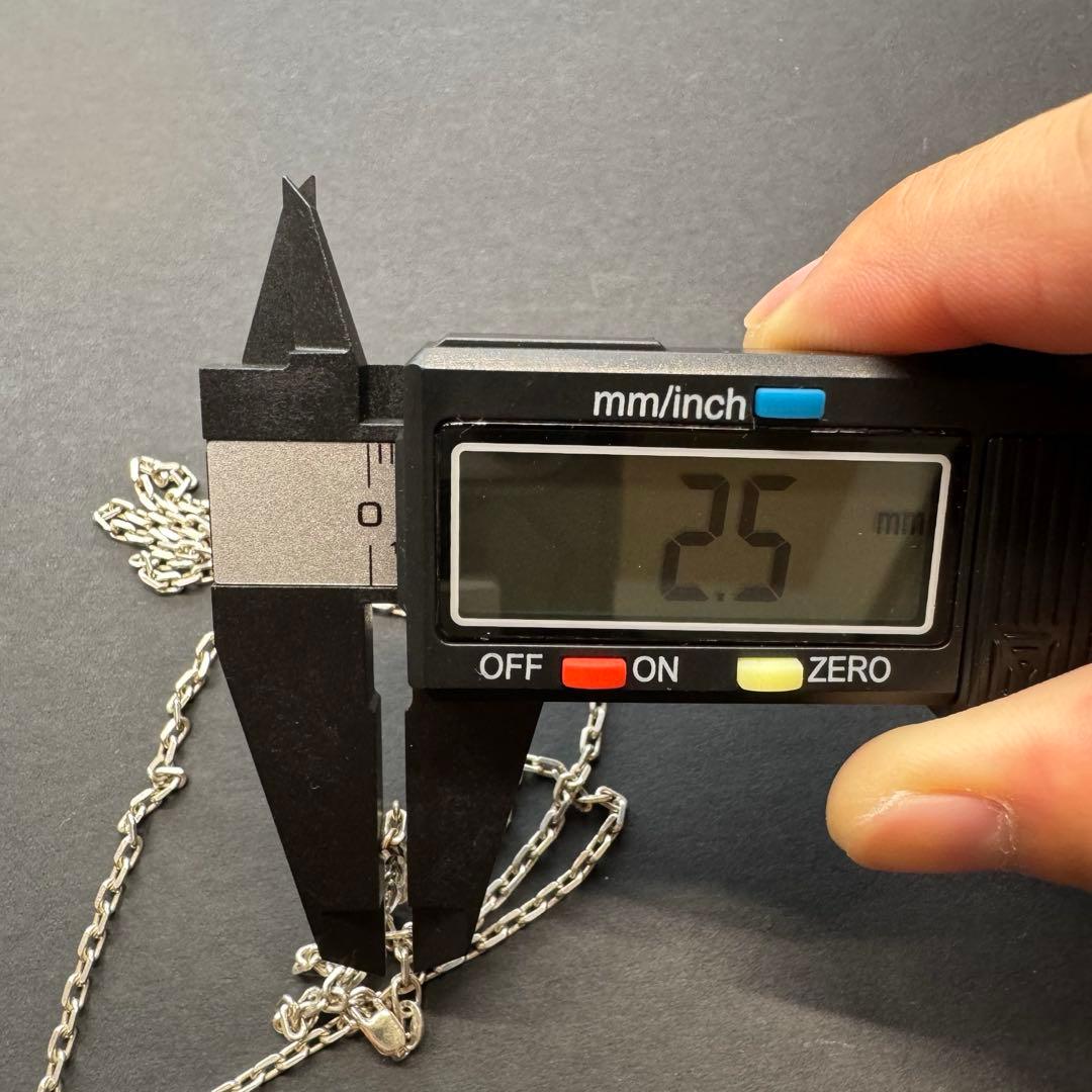 【53.5㎝ イタリア製 silver925】太角チェーンネックレス