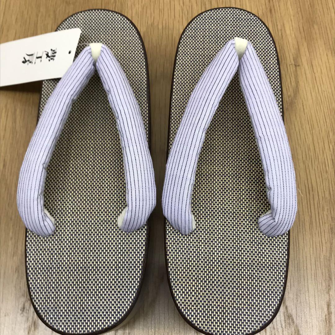 ワ6【26】◆新品・未着用◆浴衣・帯（リバーシブル）・下駄３点セット