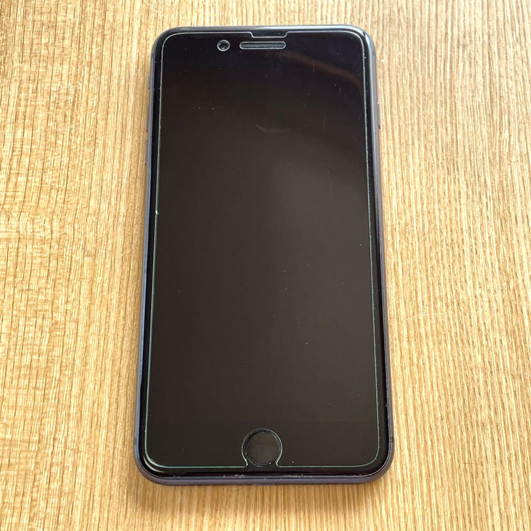 iPhone8 Plus 64GB スペースグレイ 箱•保護フィルム•ケース付