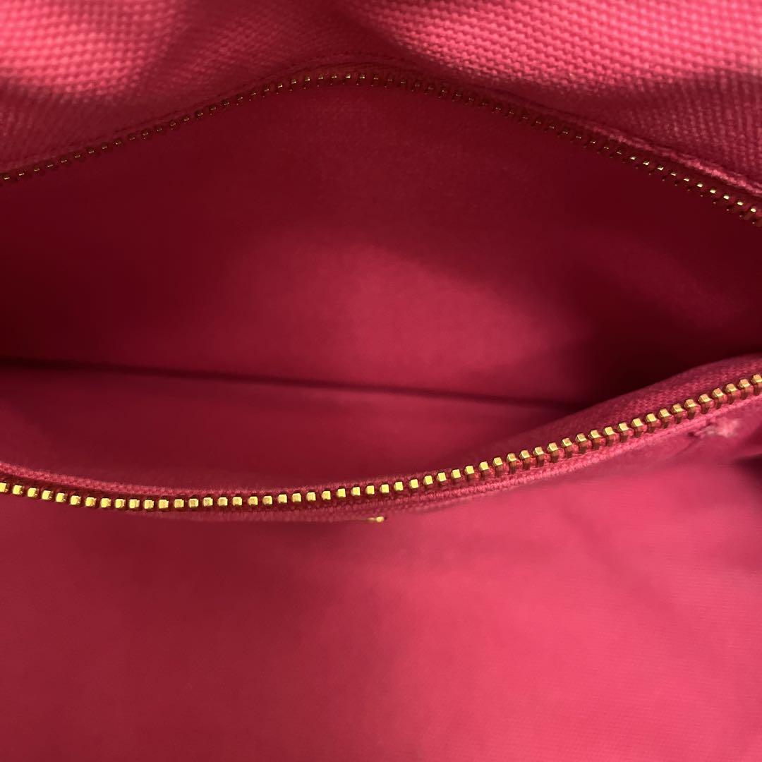 PRADA カナパ　ピンク ビジュー　トートバッグ