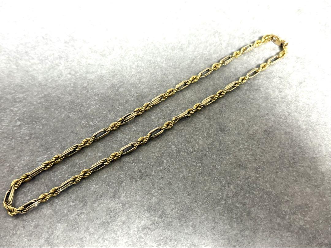 ネックレス ロープチェーン UNOAERRE ウノアエレ 750 K18 15g