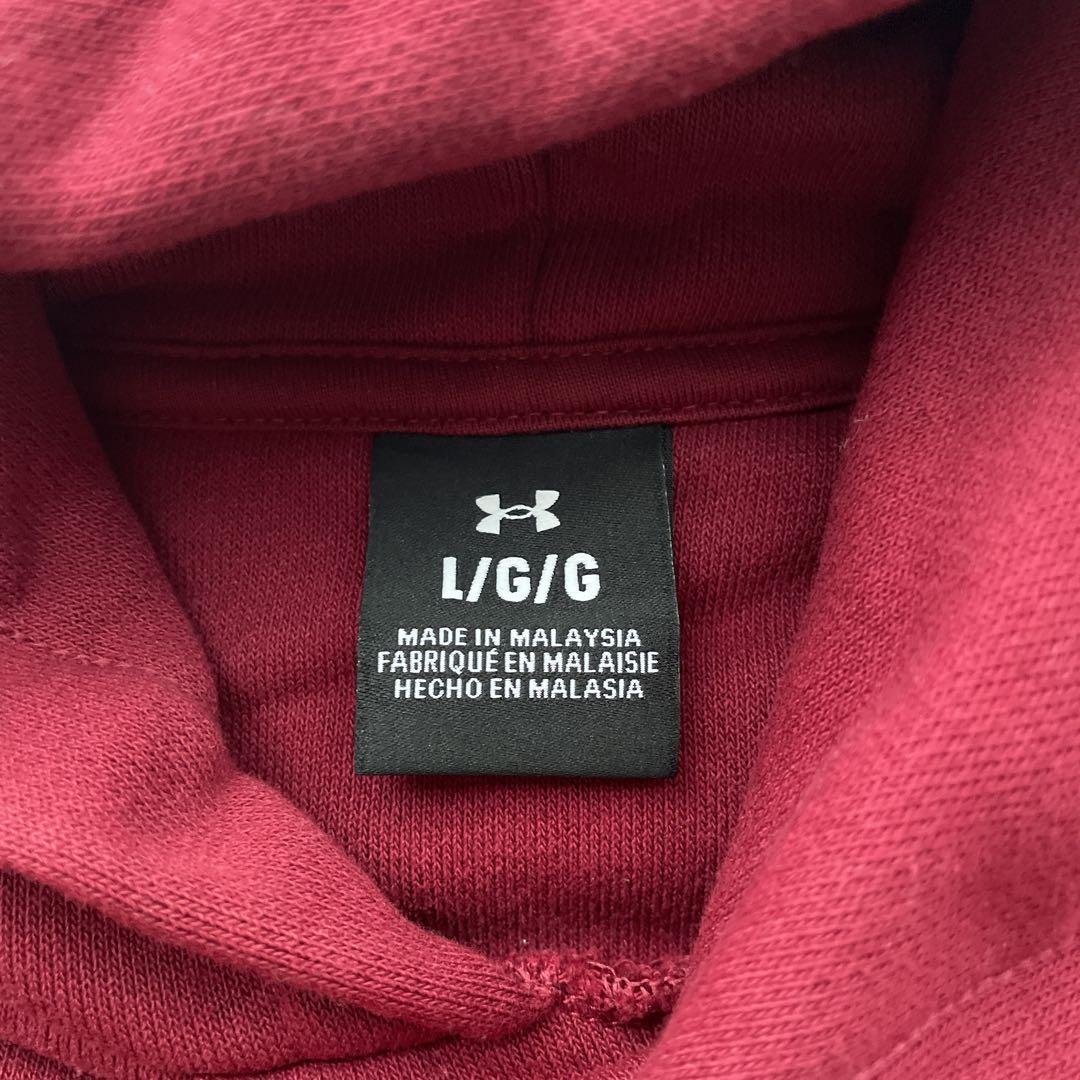 Under Armour 赤色 パーカー Lサイズ UNDER ARMOUR - アンダーアーマー パーカー 赤の通販 by