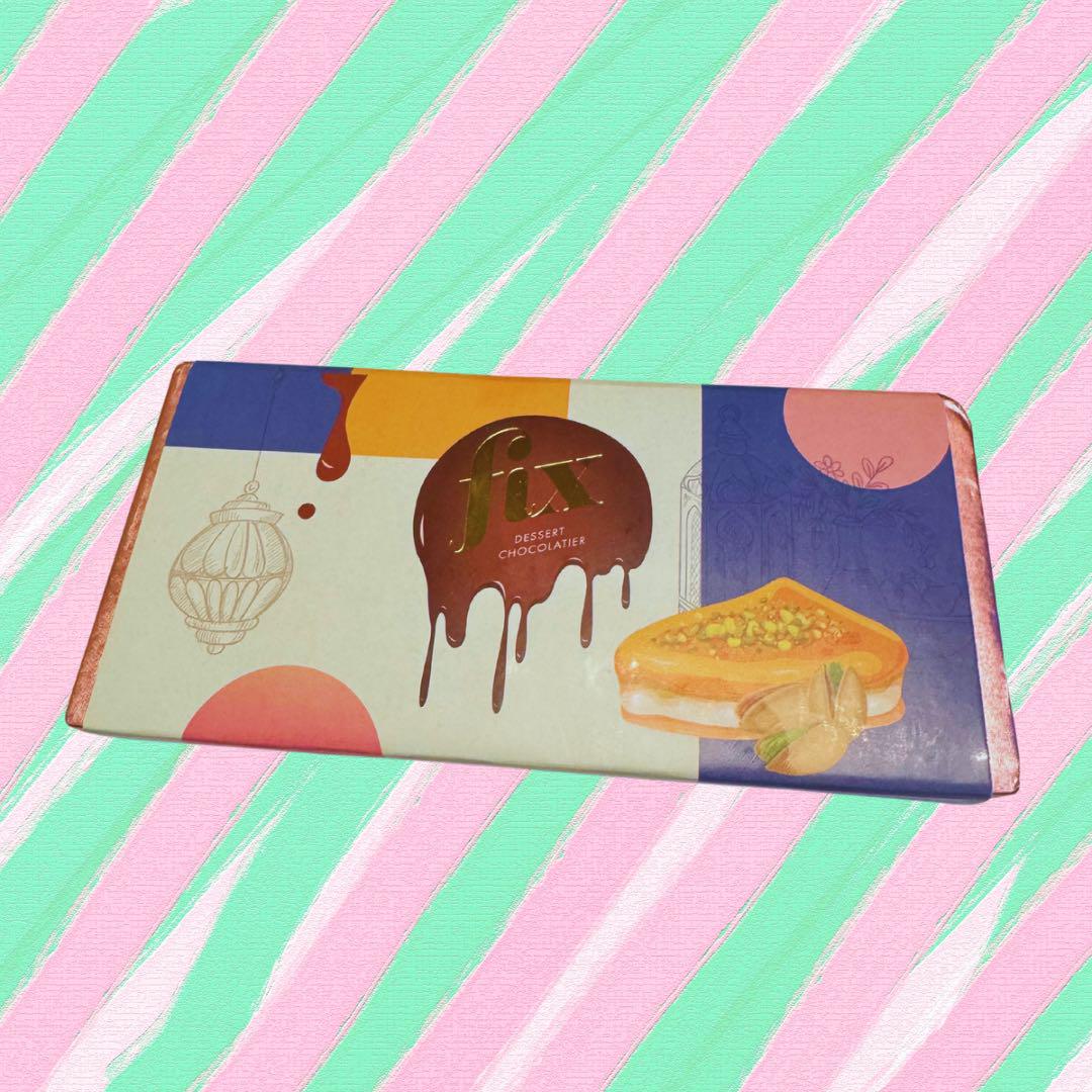 【ドバイ購入】【本物】fix ドバイチョコレート チョコ&ピスタチオクリーム1枚