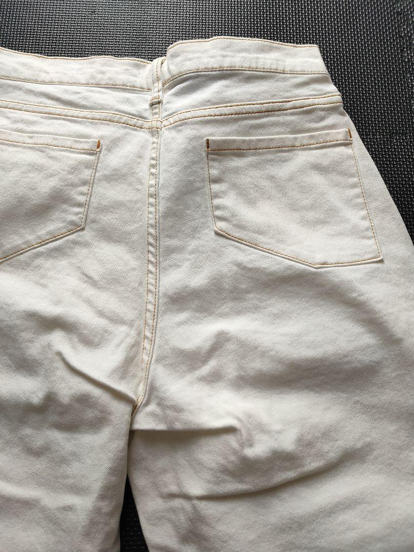 パンツ 574.Stretch white denim pants 574.Stretch white denim pants
