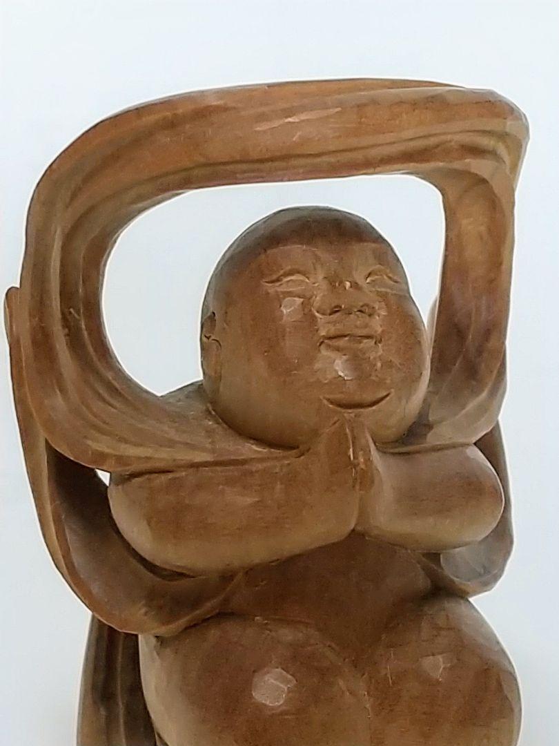 童子坐像 飛天 #567 ◆白檀 木彫 仏像 童子坐像 飛天 #567 ◇白檀 木彫 仏像