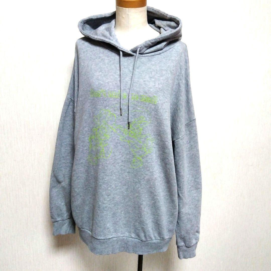 Samansa Mos2 blue×Disney パーカートレーナー