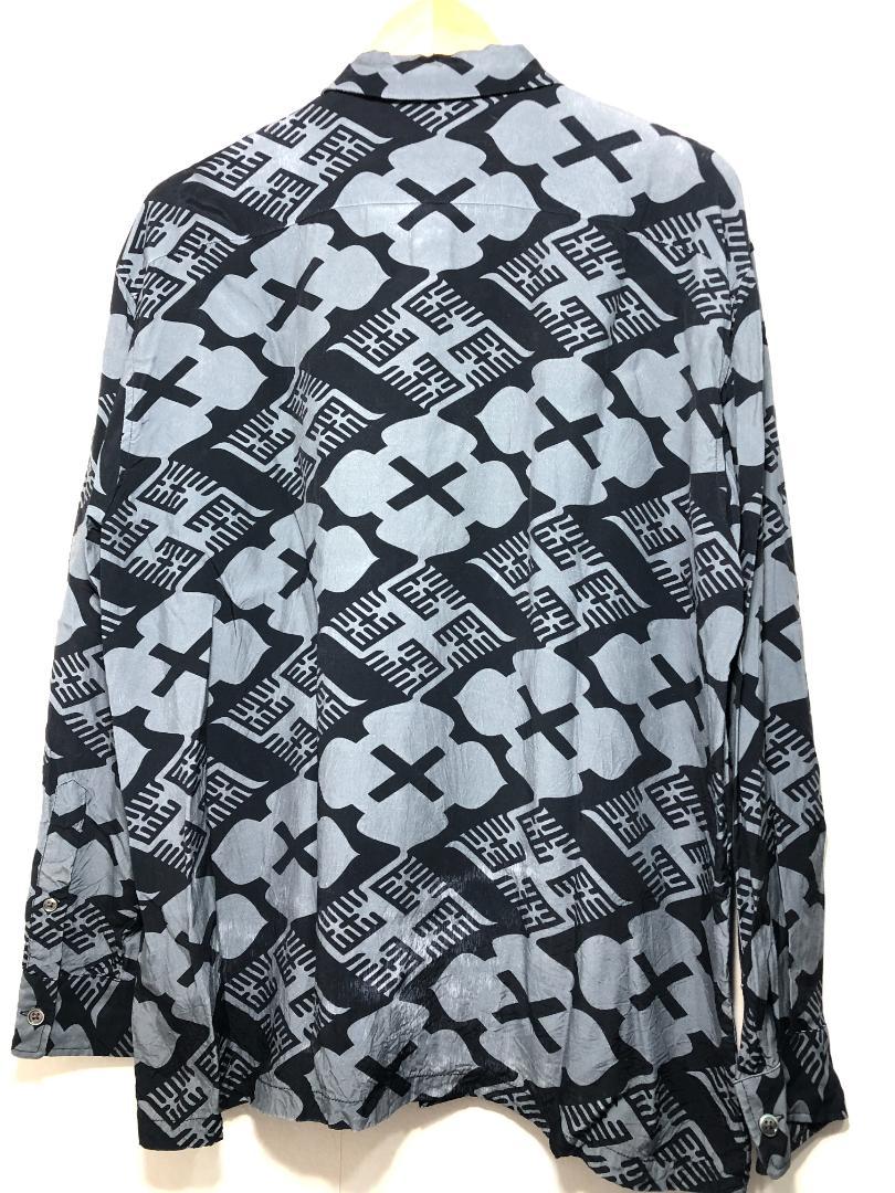 215090 BUDSPOOL GAKKIN 長袖 レーヨン シャツ GAKKIN x BUDSPOOL 花罰家紋 L/S HAWAIlAN SHIRT – GXX