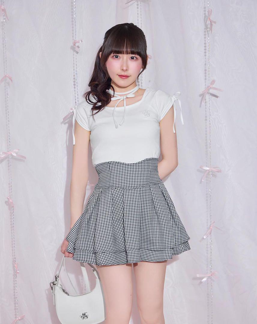 ミシェルマカロン Sサイズ ギンガムチェック 美脚スカート