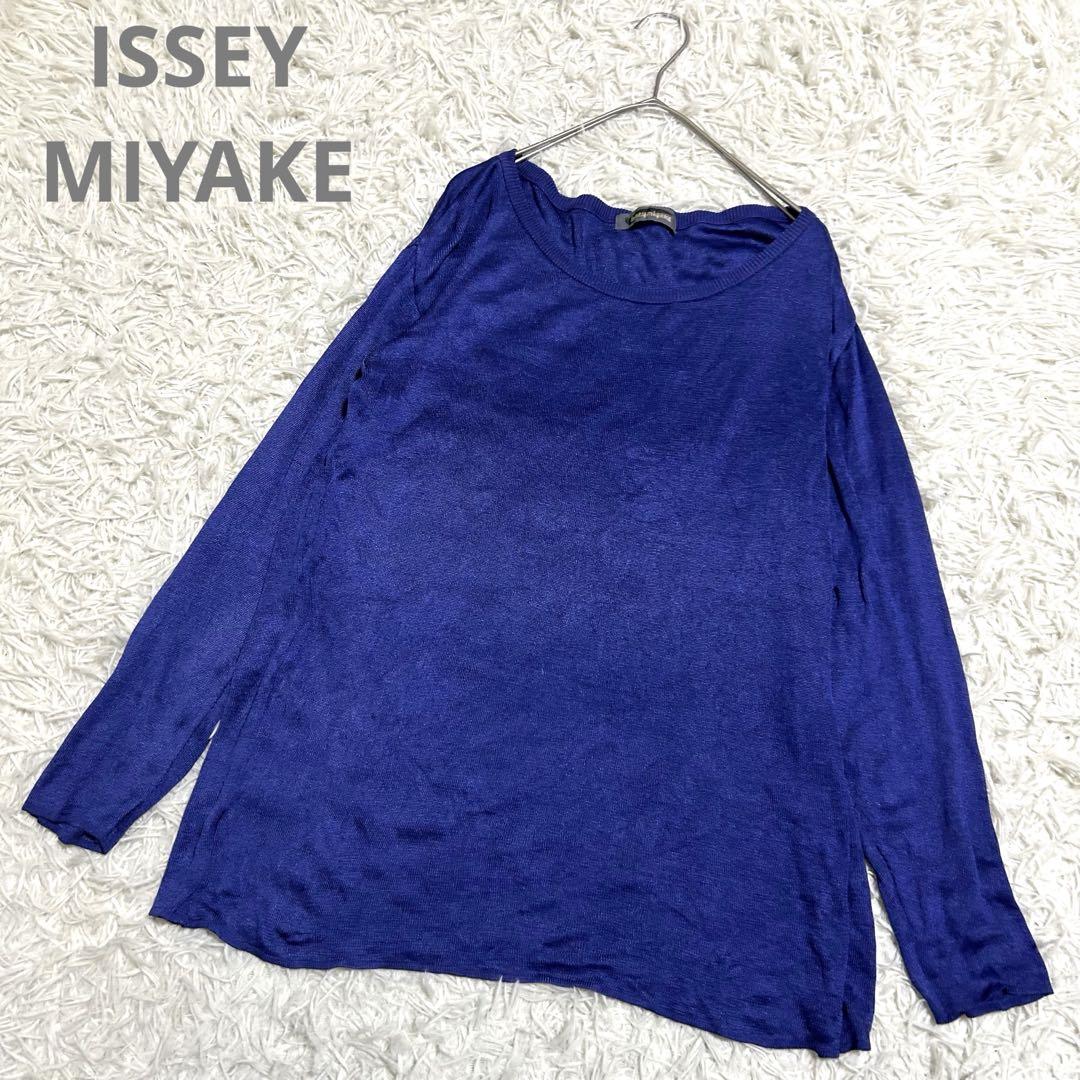 ISSEY MIYAKE Y2K 80s 筆タグ シルク100% 薄手 ニット - メルカリ