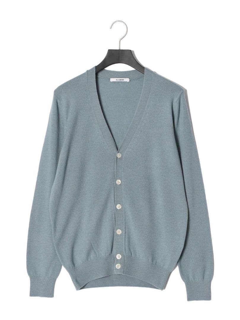 SLONE スローン カシミヤ100% 長袖カーディガンS SLOANE