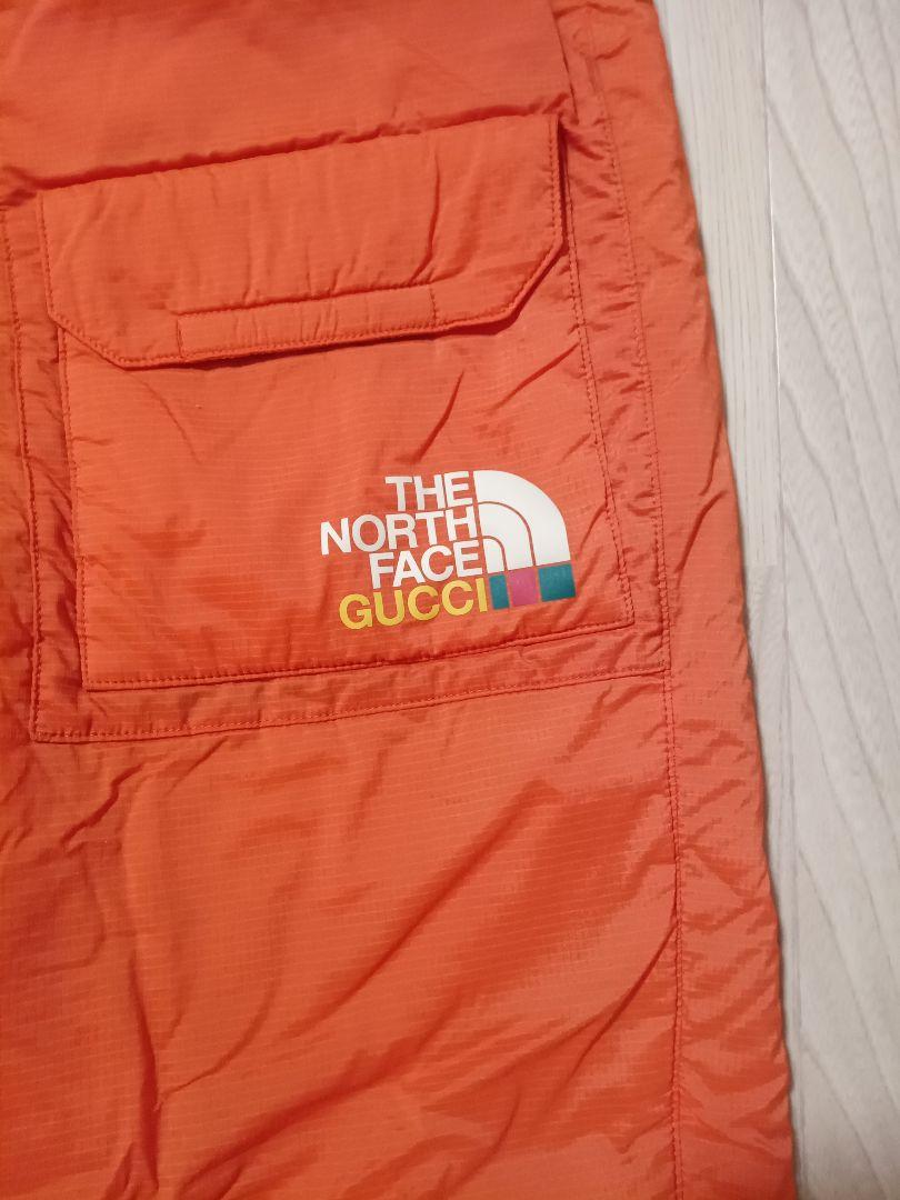 激安THE NORTH FACE x GUCCI ナイロンオレンジ カーゴパンツ