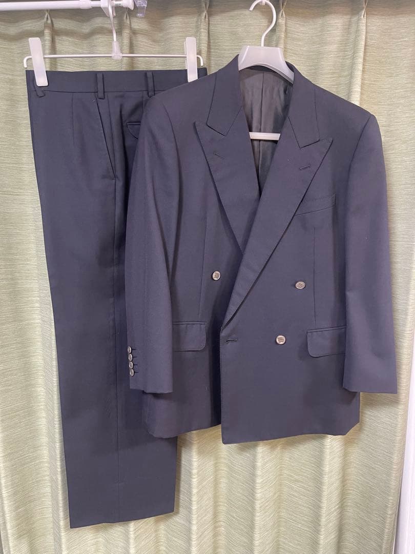 バーバリー スーツ　ジャケット ダブル テーラードジャケット ウール メンズ　L