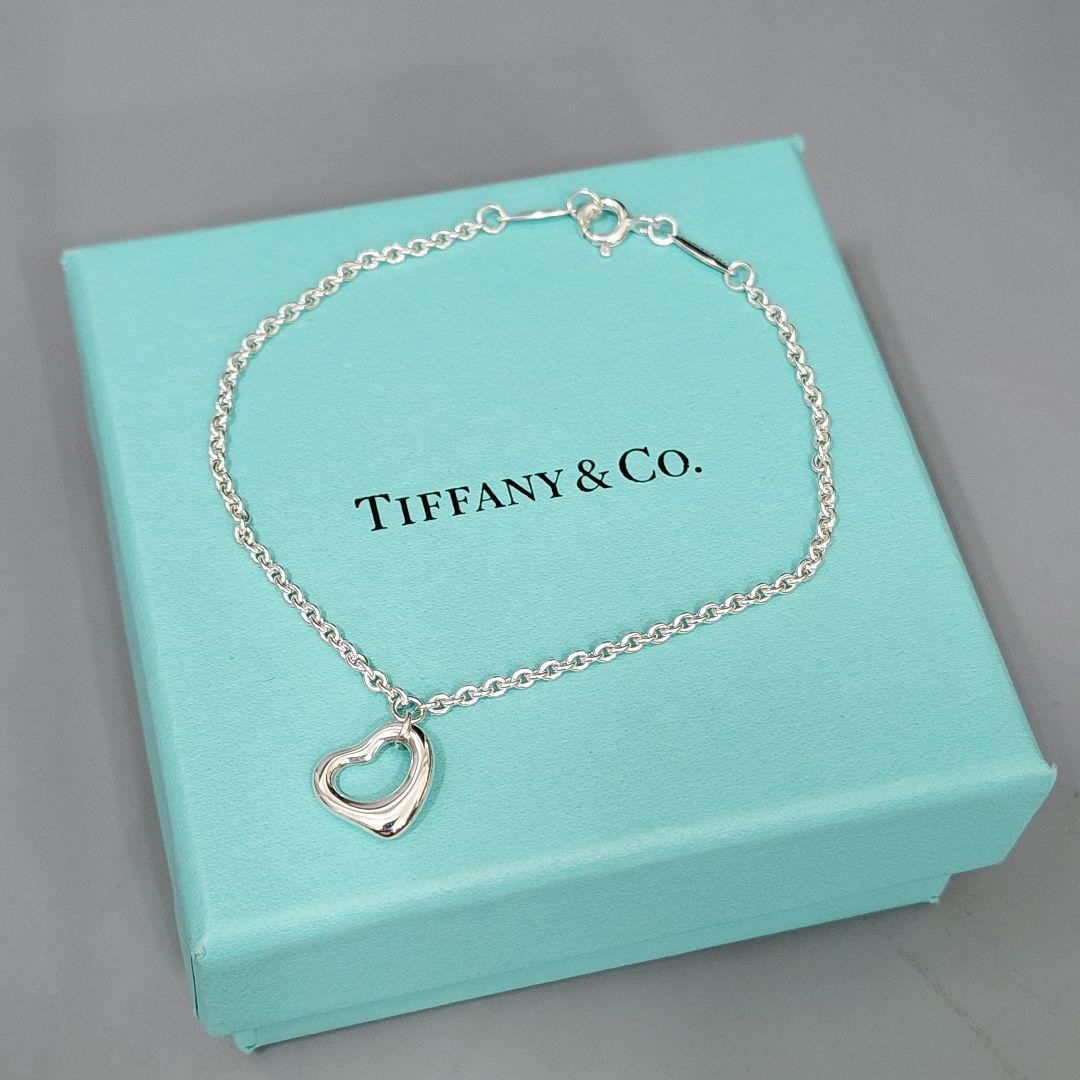TIFFANY オープンハート ブレスレット Ag925 新品仕上げ済
