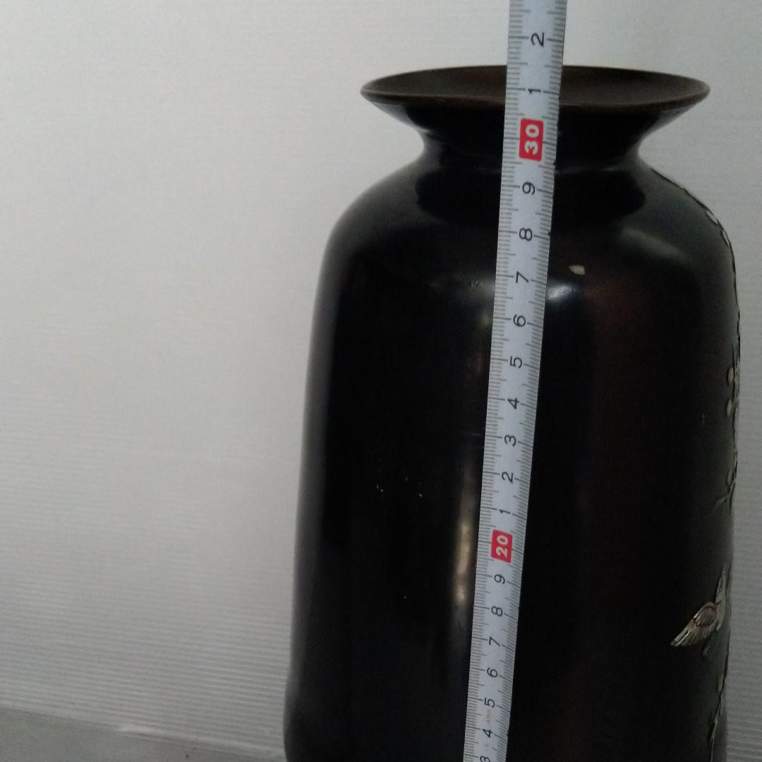 螺鈿細工金属製花瓶