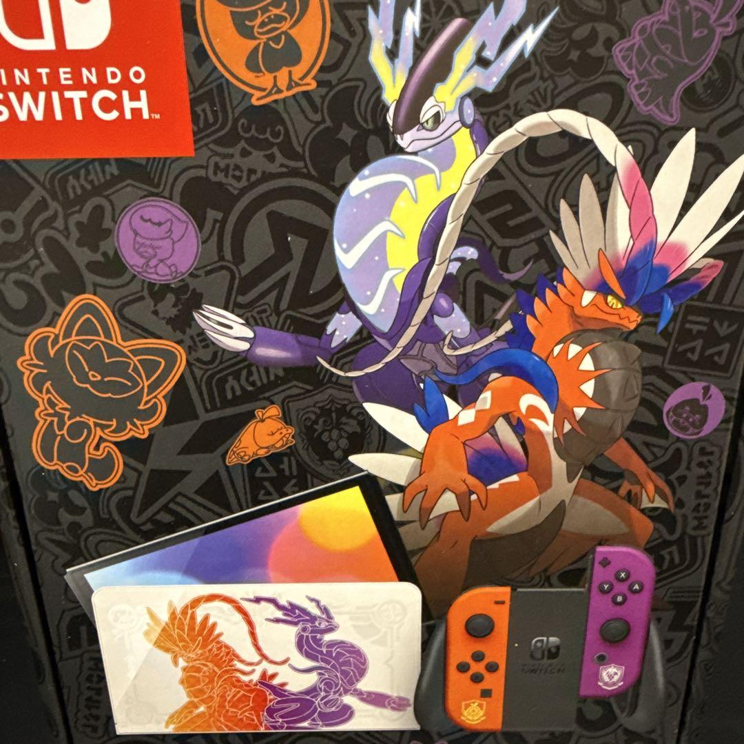 Nintendo Switch スカーレット・バイオレット エディション Amazon.co.jp: Nintendo Switch(有機ELモデル) スカーレット