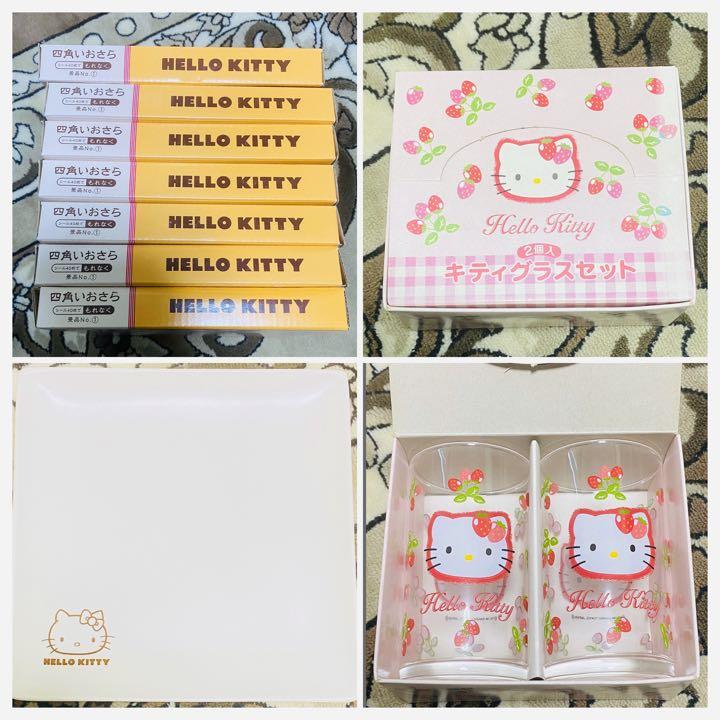 四角いおさら & コップ & ボールペン キティー kitty