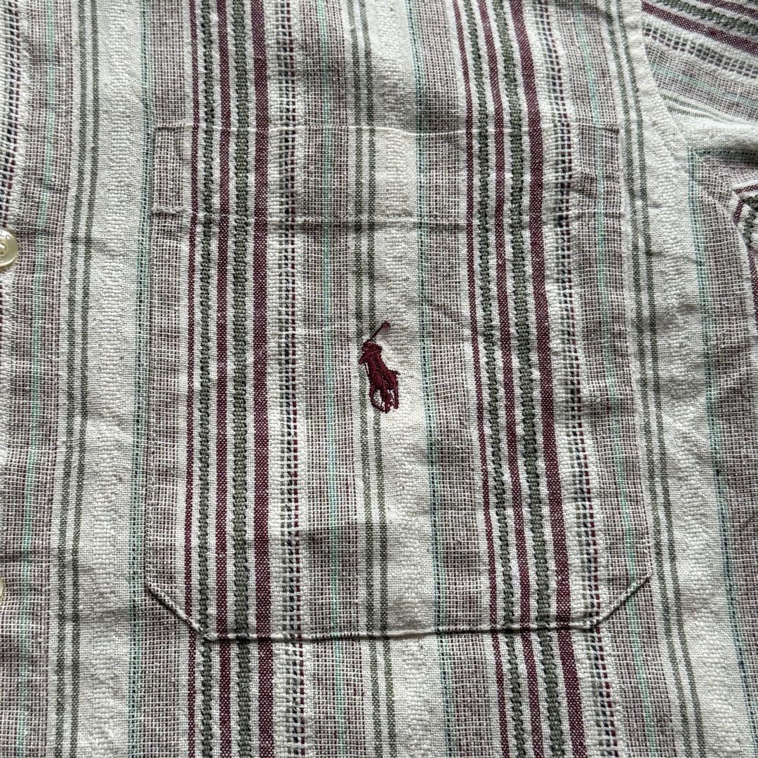 Ralph Lauren 短丈チェックシャツ　ボックスシルエット　シティーボーイ Polo Ralph Lauren 短丈 チェックシャツ ボックスシルエット