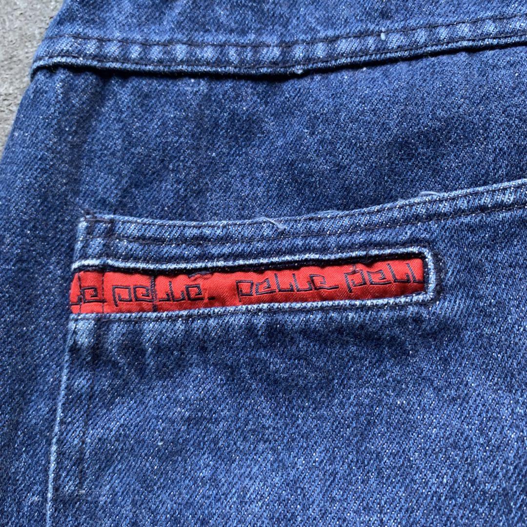 PELLEPELLE ペレペレ　ワイド　デニム　ハーフパンツ　90s ストリート