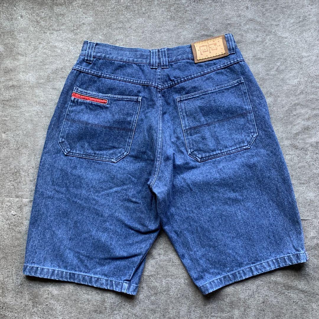 PELLEPELLE ペレペレ　ワイド　デニム　ハーフパンツ　90s ストリート