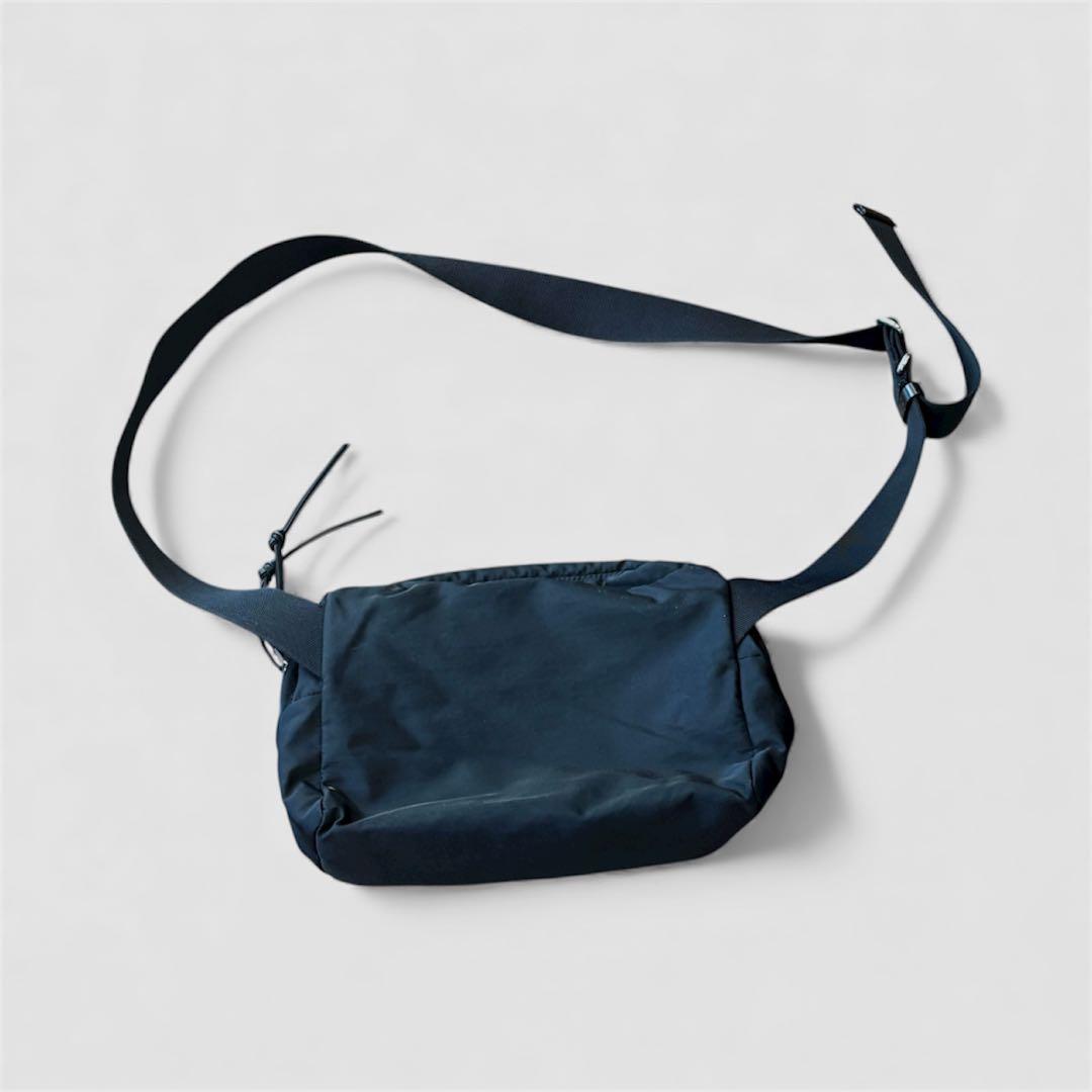 JIL SANDER 24ss デボス加工　黒 ナイロン ボディバッグ