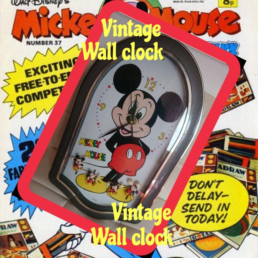 レトロ ミッキーマウス 壁掛け時計 レトロ ウォールクロック ディズニー Shop At Mercari From Japan Buyee Bot Online