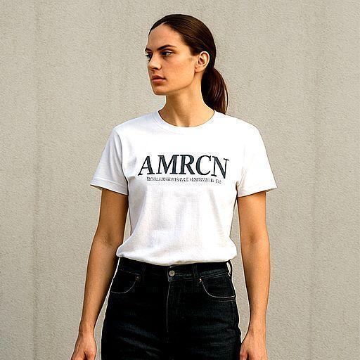 Deuxieme Classe　アメリカーナ　AMRCN Tシャツ AMERICANA/アメリカーナ】 MESSAGE Tシャツ(NAVY)（Tシャツ