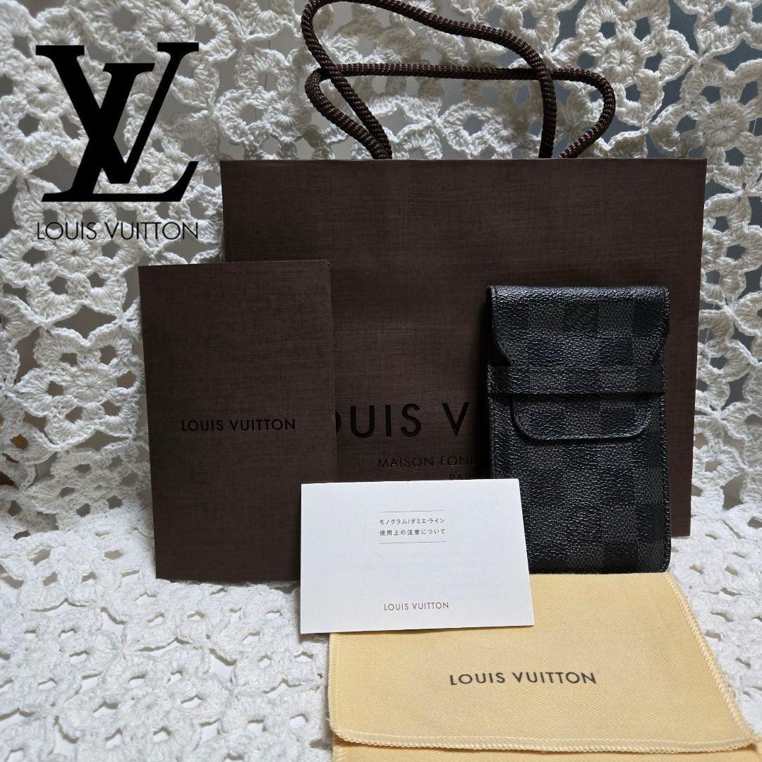 LOUIS VUITTON ダミエ スマホケースカードケース 小物入れブラック