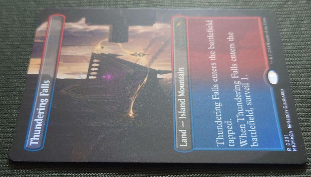 mtg 轟音の滝 ボーダーレス FOIL 英語版 mkm edh