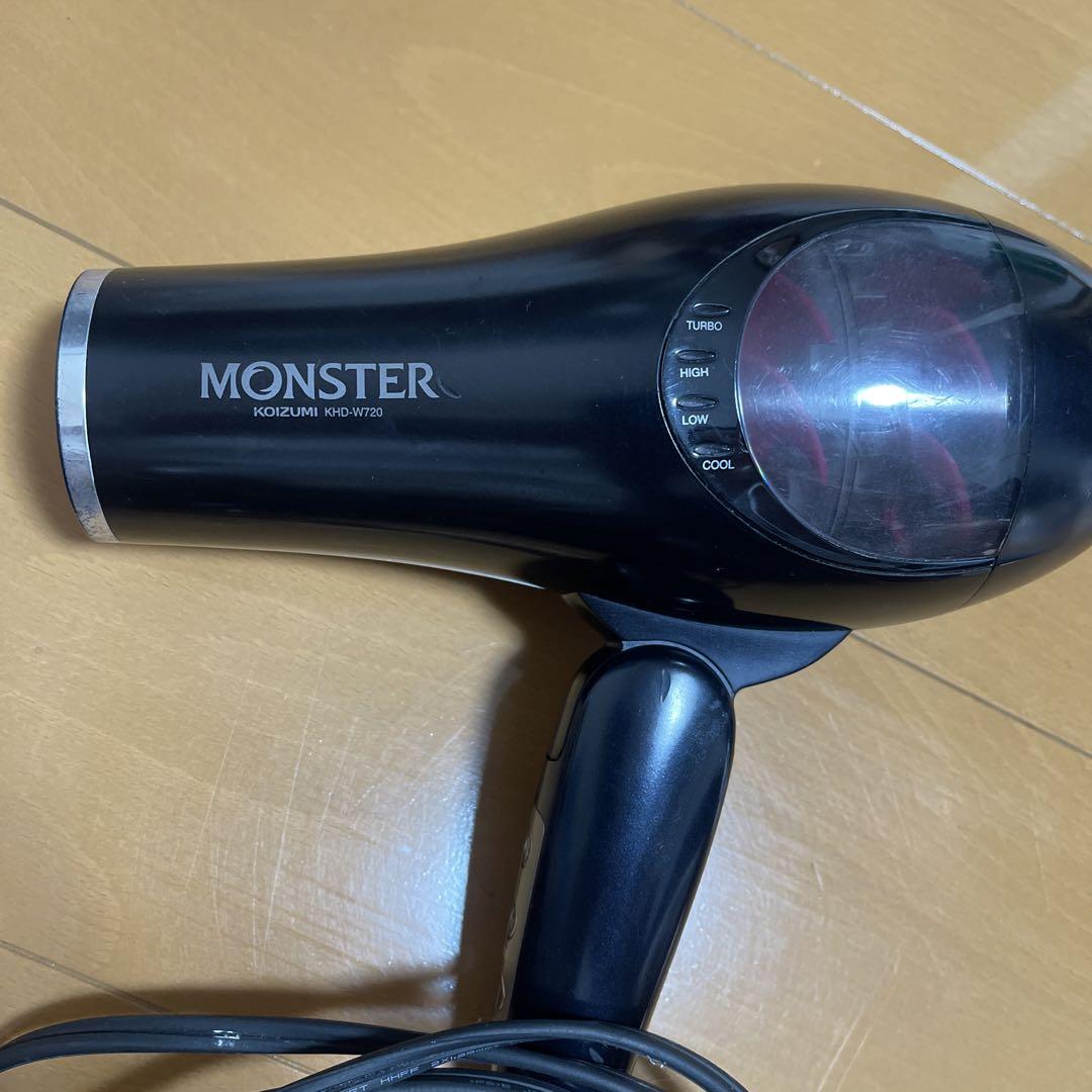 MONSTER MH-973 ヘアドライヤー ブラック - メルカリ