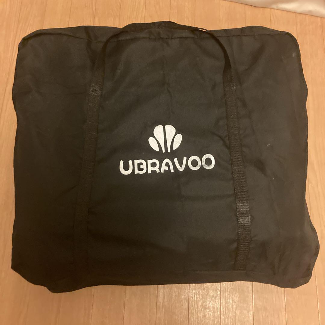 【美品】UBRAVOO ベビーベッド　グレー　ベージュ
