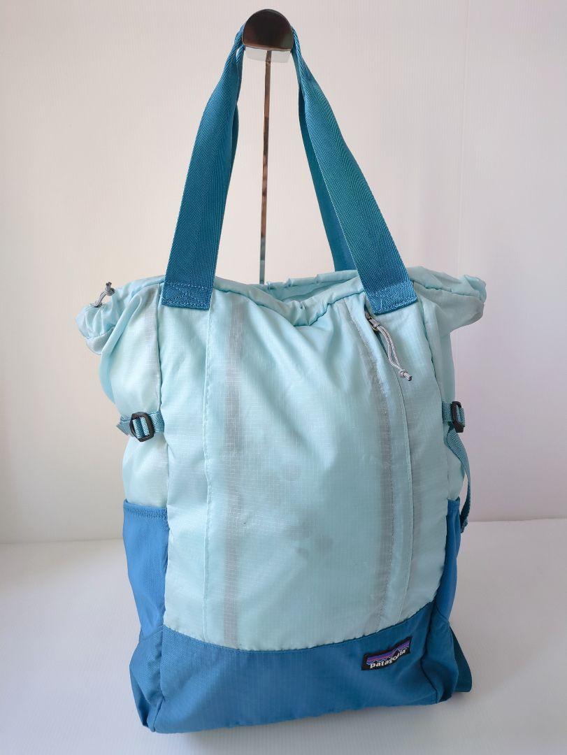 パタゴニア　ライトウェイト・トラベルトート ブルー系　2way リュックサック patagonia - パタゴニア 22L ライトウェイトトラベルトート