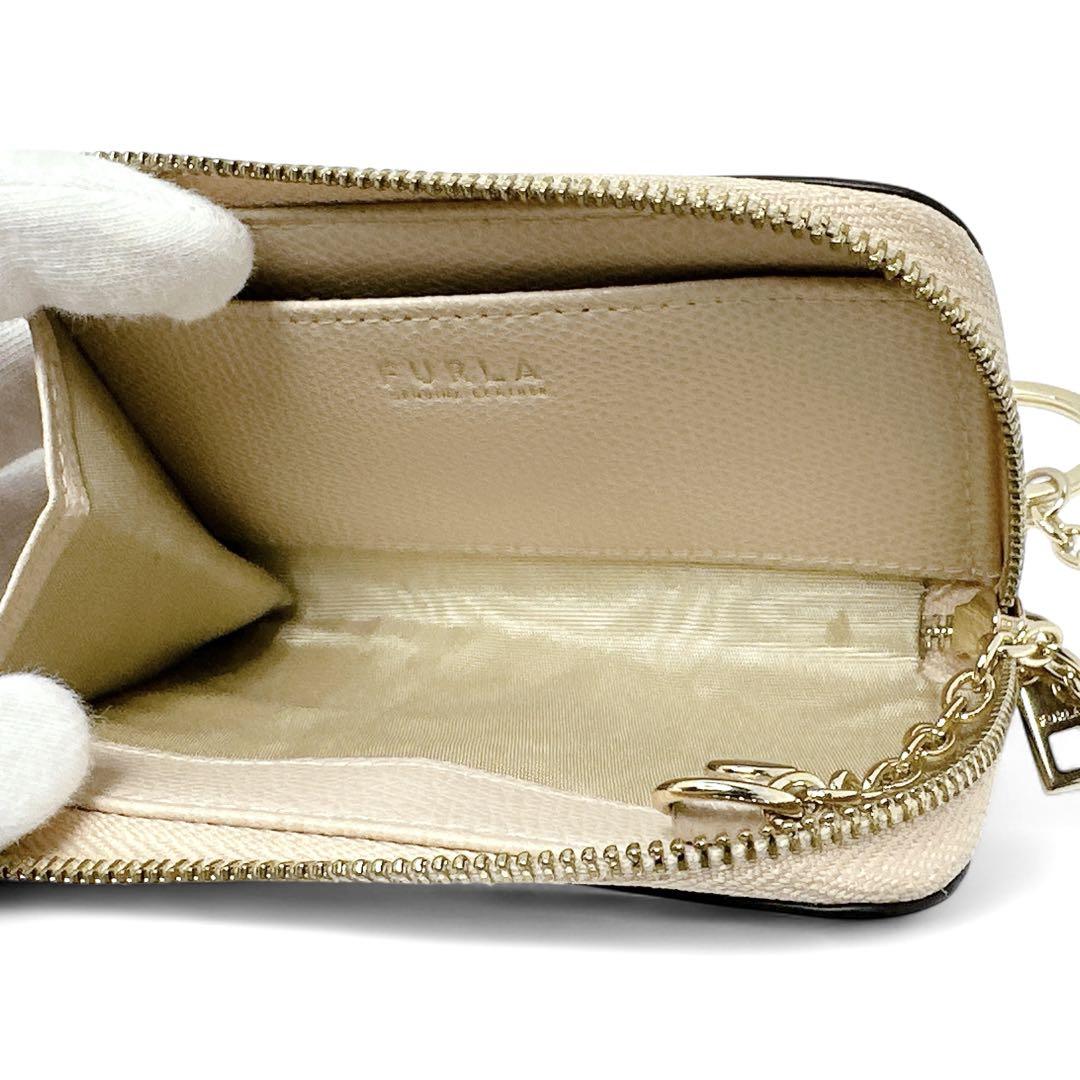 新品　FURLA フルラ　ベージュ コインケース Amazon | フルラ コインケース 小銭入れ レディース バビロン