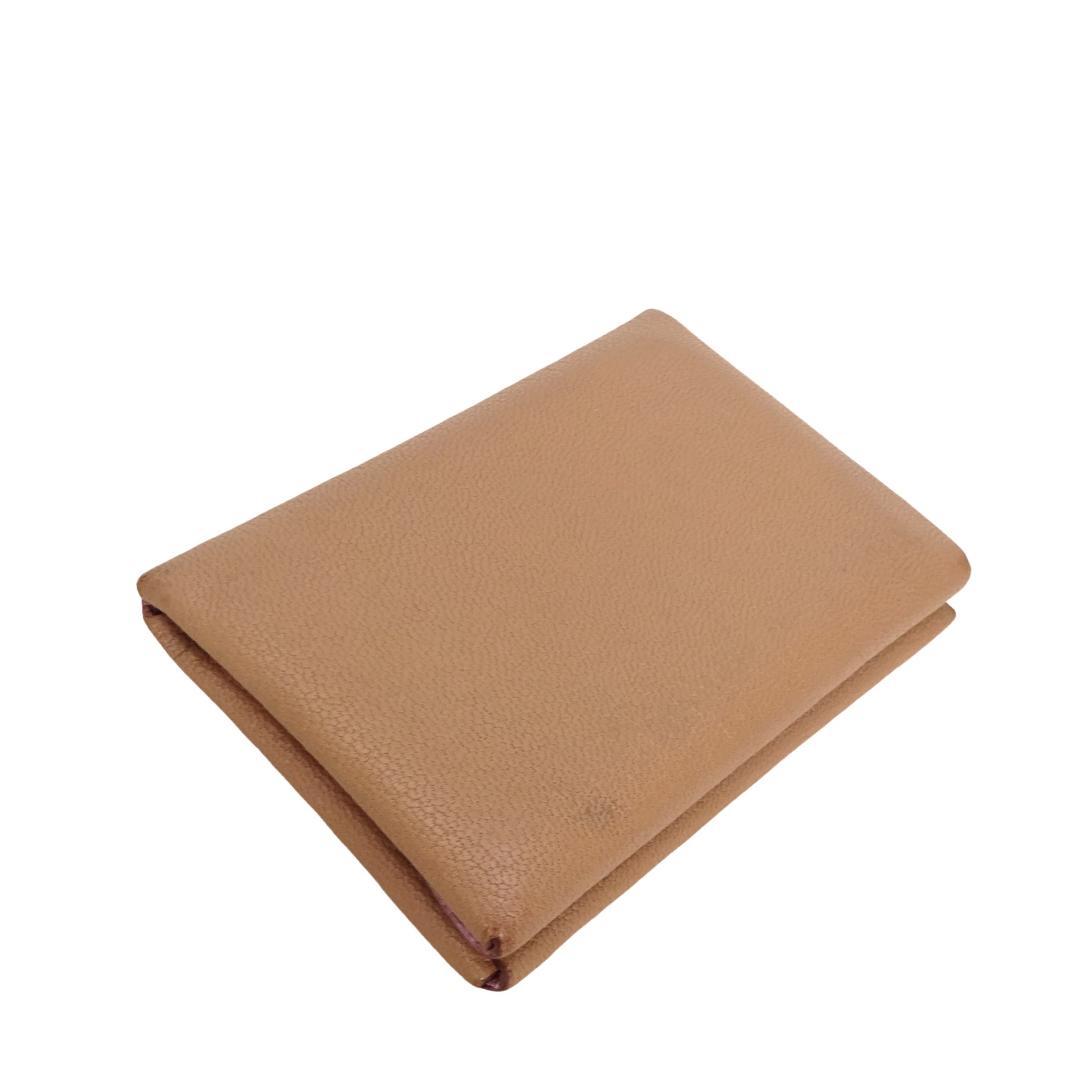 本物良品■エルメス■カルヴィ デュオ シェーブル/ミニウォレット/二つ折り財布