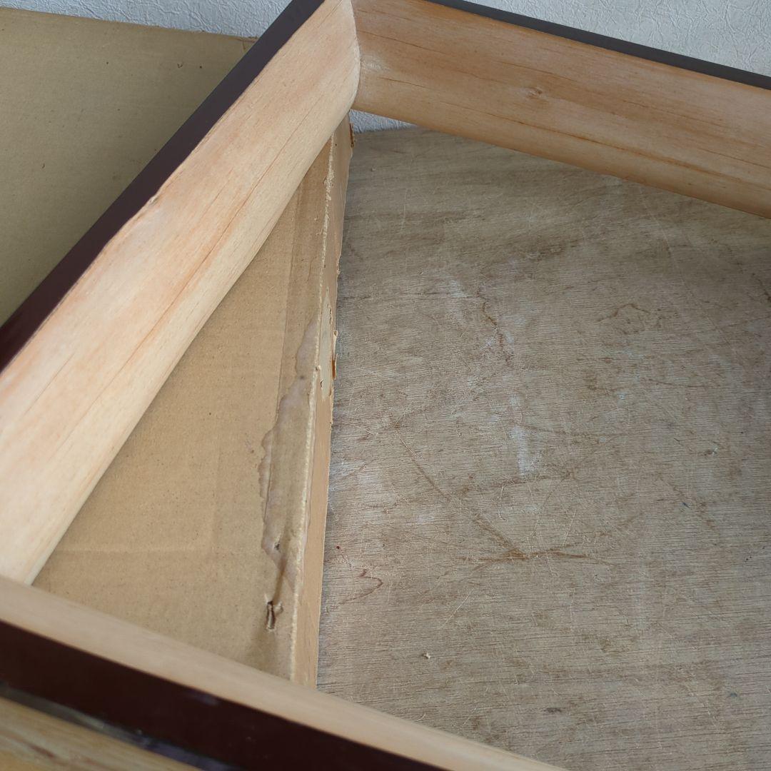 炉縁　木地　漆　天然木　茶道具　茶道　紙箱　杉　丸太炉縁