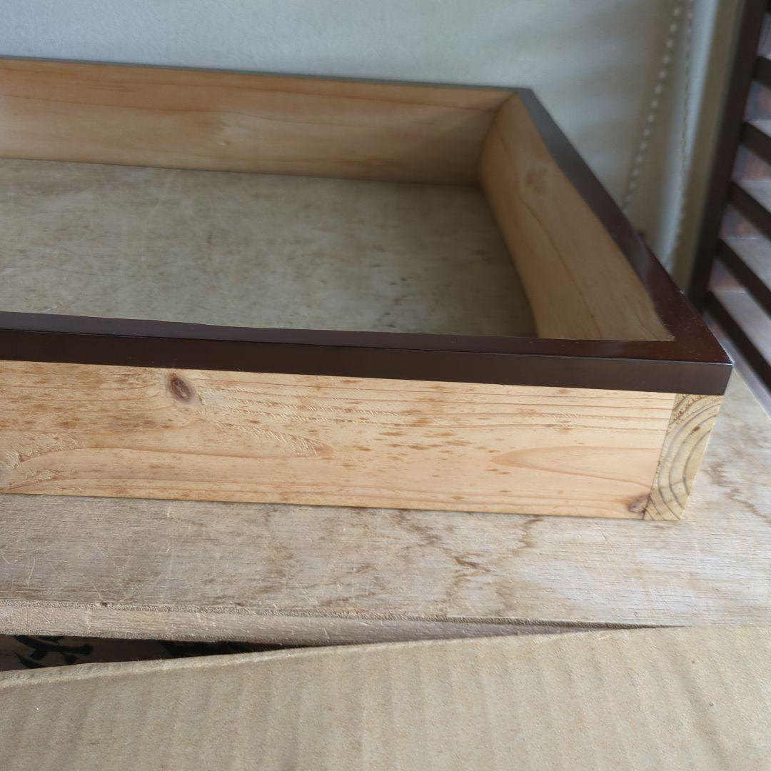 炉縁　木地　漆　天然木　茶道具　茶道　紙箱　杉　丸太炉縁