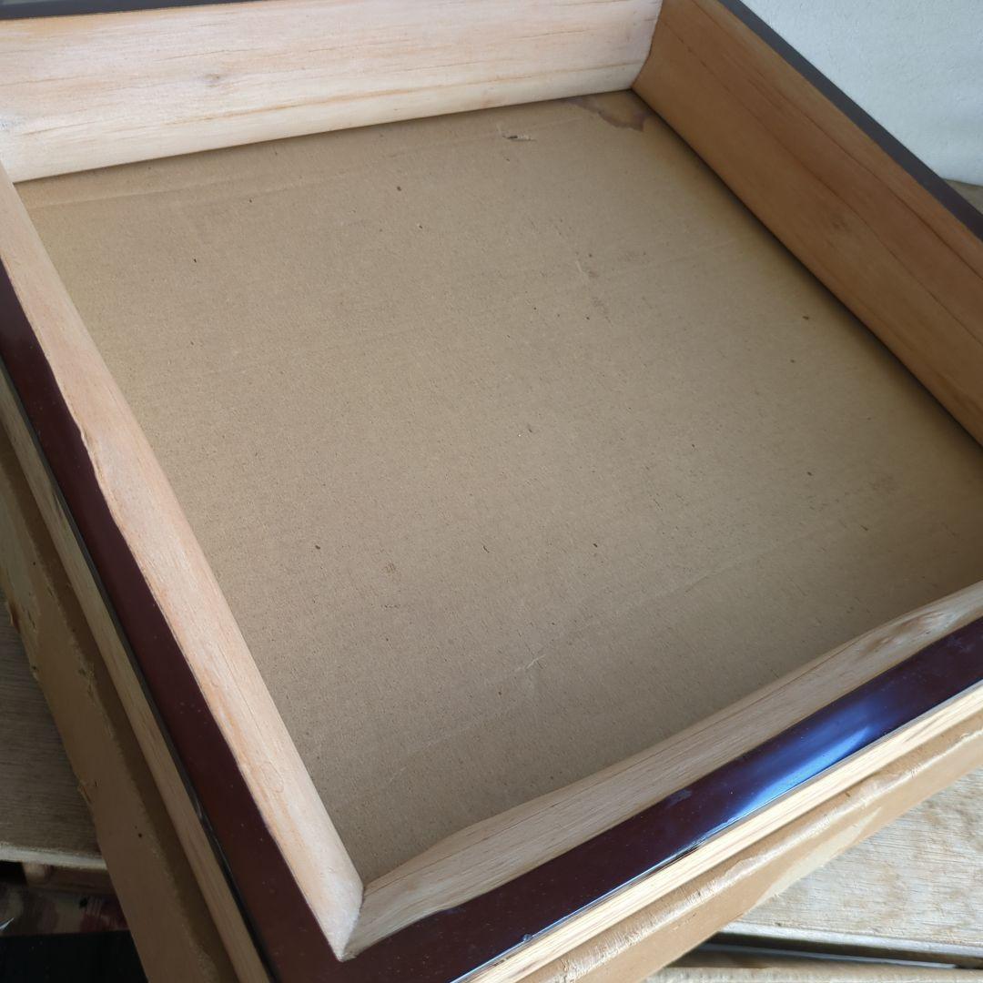 炉縁　木地　漆　天然木　茶道具　茶道　紙箱　杉　丸太炉縁