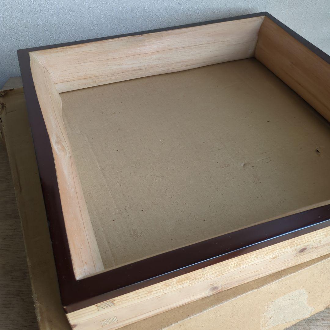 炉縁　木地　漆　天然木　茶道具　茶道　紙箱　杉　丸太炉縁