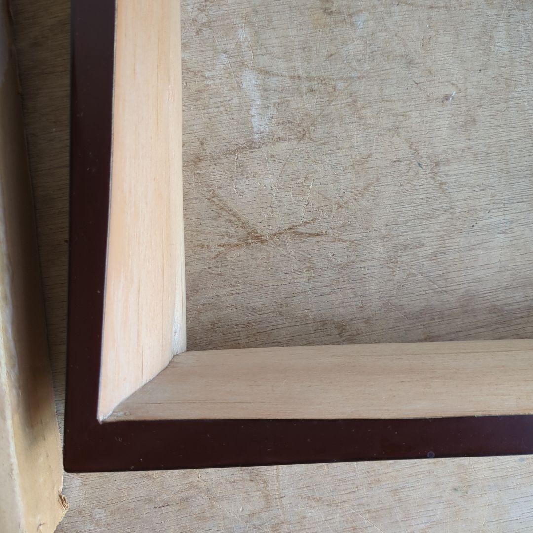 炉縁　木地　漆　天然木　茶道具　茶道　紙箱　杉　丸太炉縁