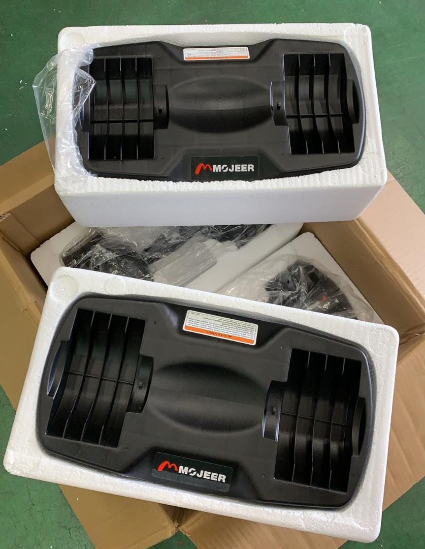 未使用 MOJEER ダンベル 可変式 11.5kg 2個セット 5段階調節