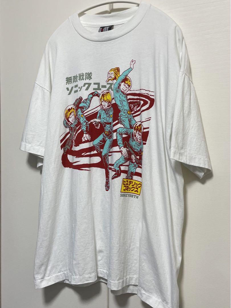 ソニックユース ヴィンテージ Мサイズ 最終価格 sonic youthソニックユースtシャツ肩幅57身幅59着丈71 XL未使用