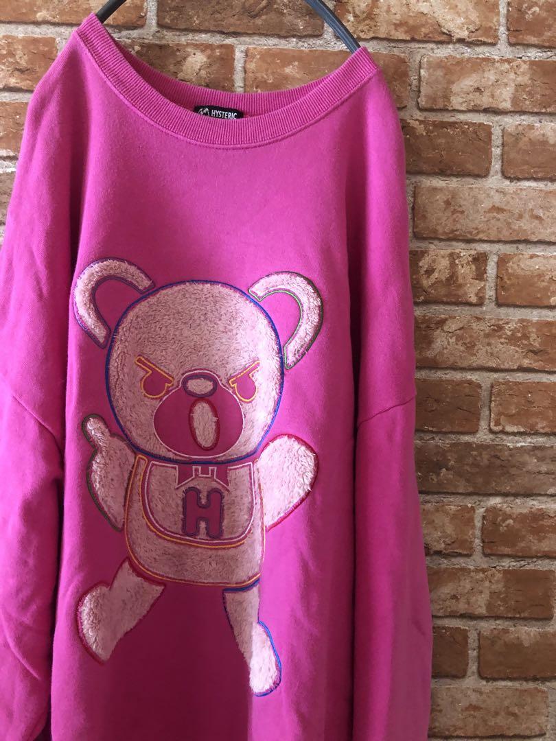 HYSTERIC WOMANアップリケ オーバーサイズスウェット美品 HYSTERIC GLAMOUR - HYSTERIC WOMANアップリケ オーバーサイズ