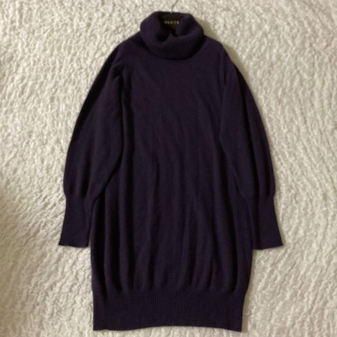 Max Mara studio カシミヤ100 %タートルニットワンピース L