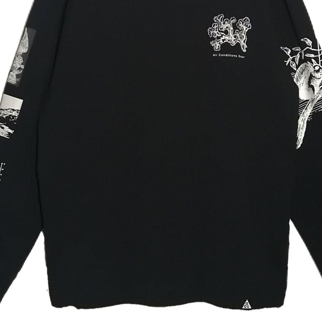 美品】NIKE ACG ICELAND ロングスリーブ Tシャツ ブラック S