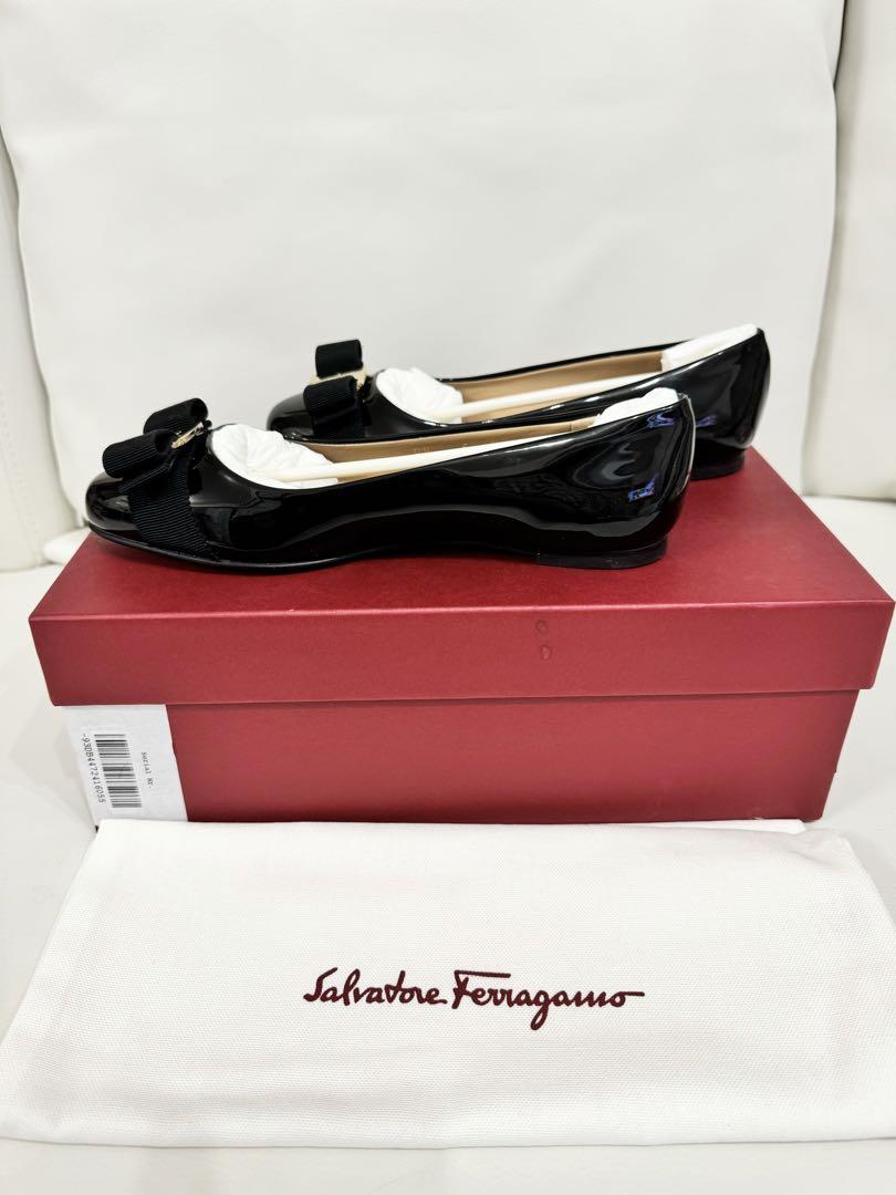 フェラガモ パンプス ブラック レディース Salvatore Ferragamo