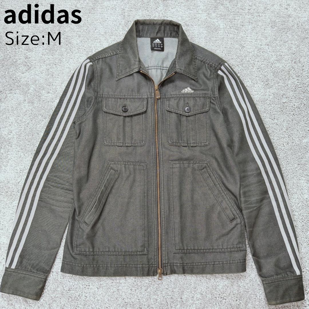 adidas 3 STRIPE /アディダス デニムジャケットM