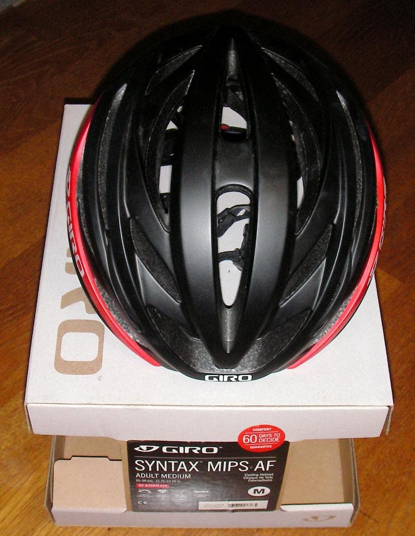 サイクルヘルメット、GIRO SYNTAX AF MIPS サイズ : M、赤 サイクルヘルメット、GIRO SYNTAX AF MIPS サイズ : M、赤