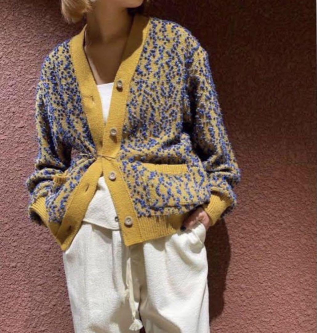 ＜6(ROKU)＞POMPOM CARDIGAN/カーディガン